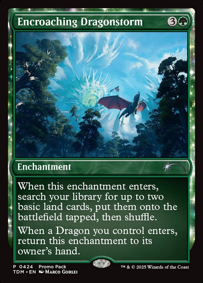 Encroaching Dragonstorm 424 (Promo Pack: Tarkir: Dragonstorm)  - Foil | Good Games Adelaide SA