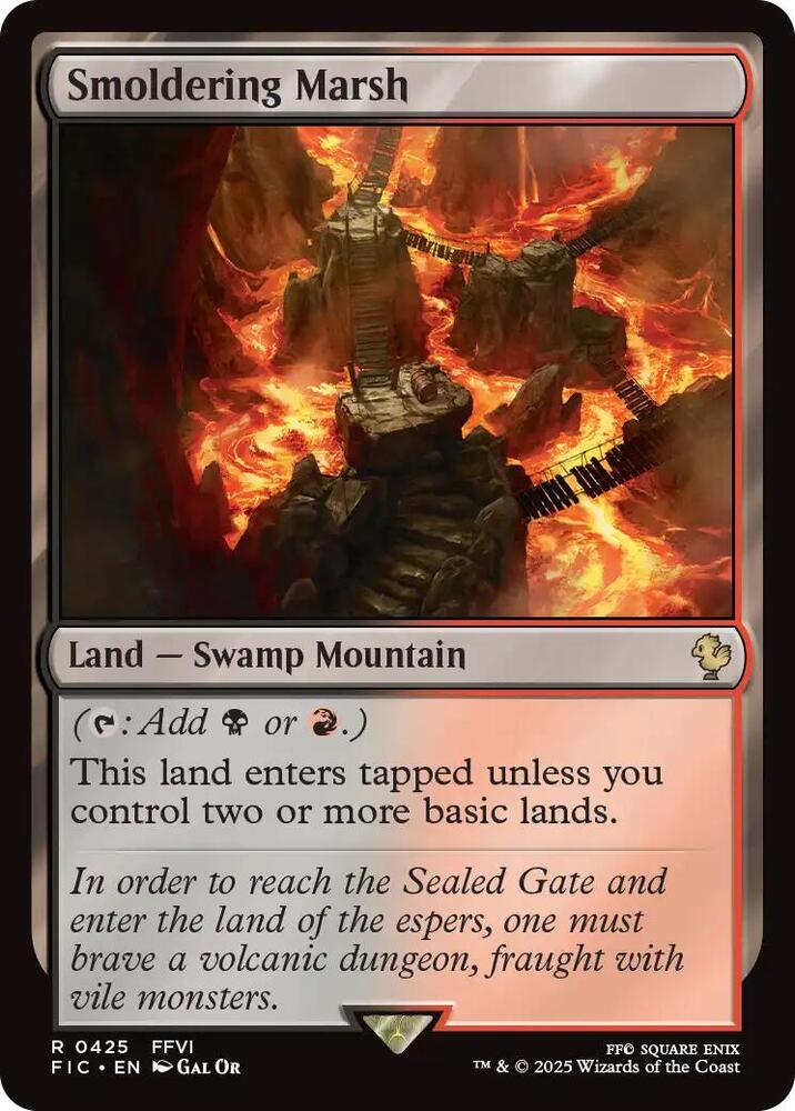 Smoldering Marsh  425 (Commander: FINAL FANTASY)  - Foil | Good Games Adelaide SA