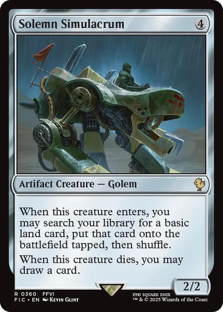 Solemn Simulacrum 360 (Commander: FINAL FANTASY)  - Foil | Good Games Adelaide SA