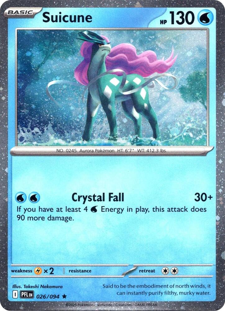 Suicune 026/094 (Miscellaneous Cards & Products)  - Cosmo Holofoil | Good Games Adelaide SA