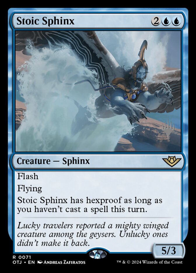 Stoic Sphinx 71 (Promo Pack: Outlaws of Thunder Junction)  | Good Games Adelaide SA