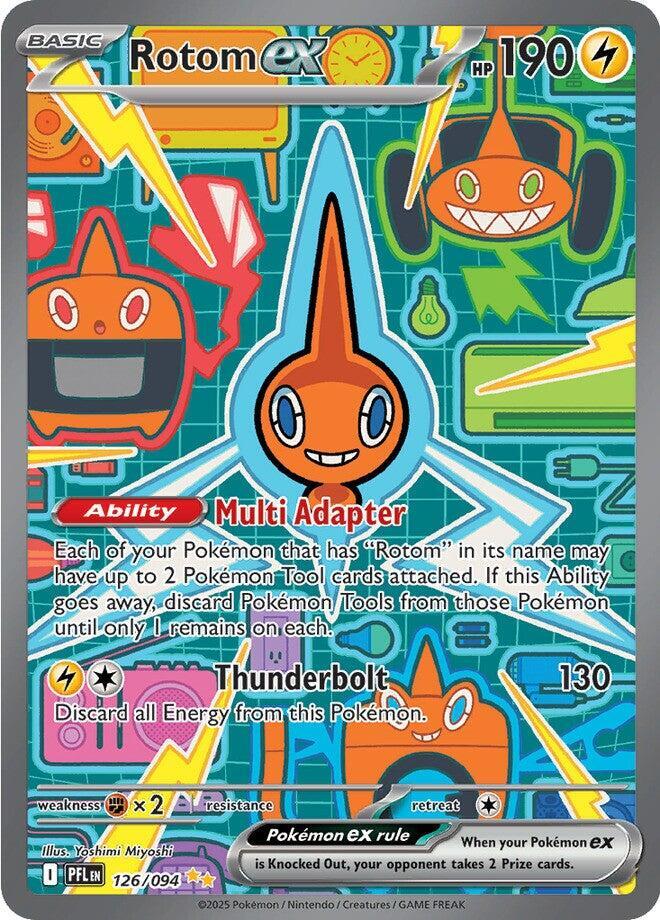 Rotom ex 126/094 (ME02: Phantasmal Flames)  - Holofoil | Good Games Adelaide SA