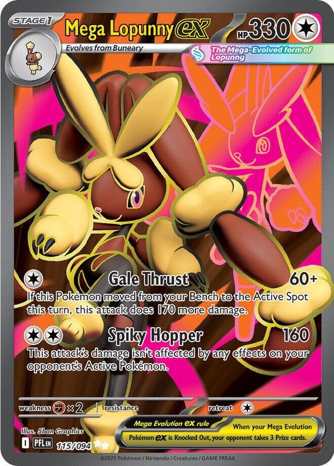 Mega Lopunny ex 115/094 (ME02: Phantasmal Flames)  - Holofoil | Good Games Adelaide SA