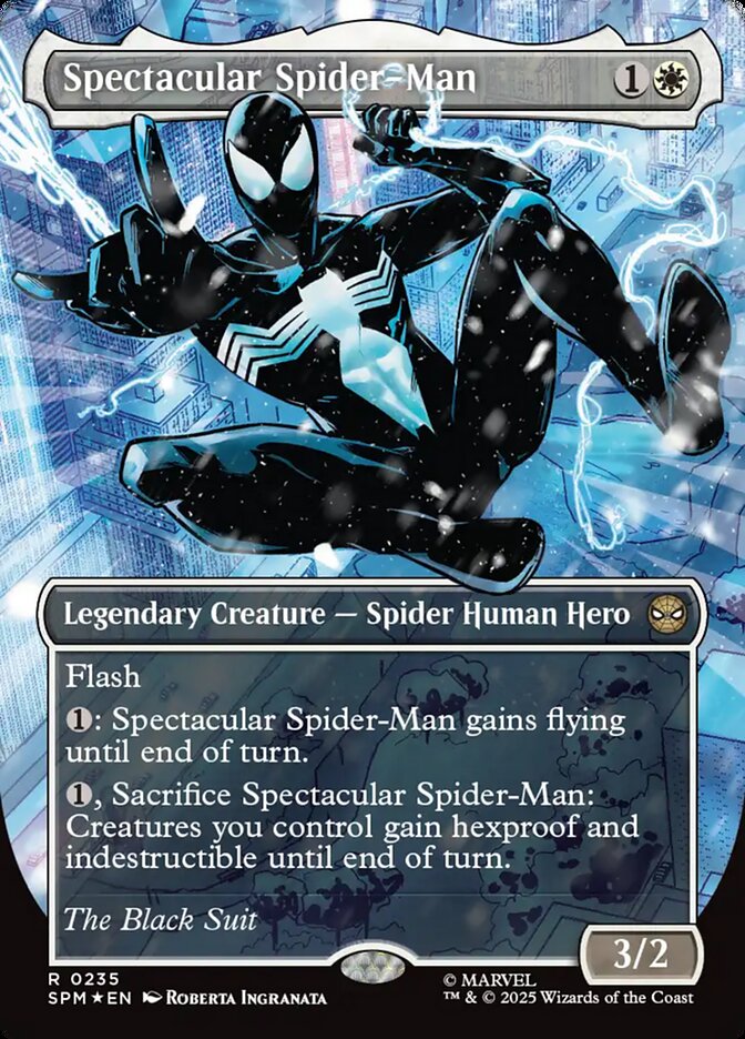 Spectacular Spider-Man 235/198 (Marvel's Spider-Man)  - Borderless Foil | Good Games Adelaide SA
