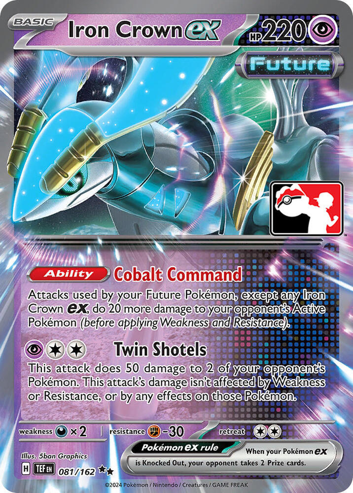 Iron Crown ex Series 5/6 081/162 (Prize Pack Series Cards)  - Holofoil | Good Games Adelaide SA