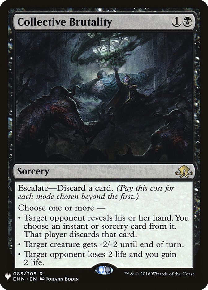 Collective Brutality 085/205 (The List Reprints)  | Good Games Adelaide SA