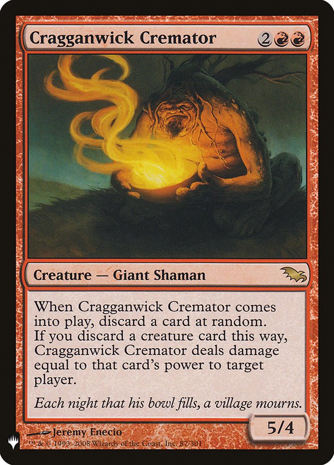 Cragganwick Cremator 87/301 (The List Reprints)  | Good Games Adelaide SA