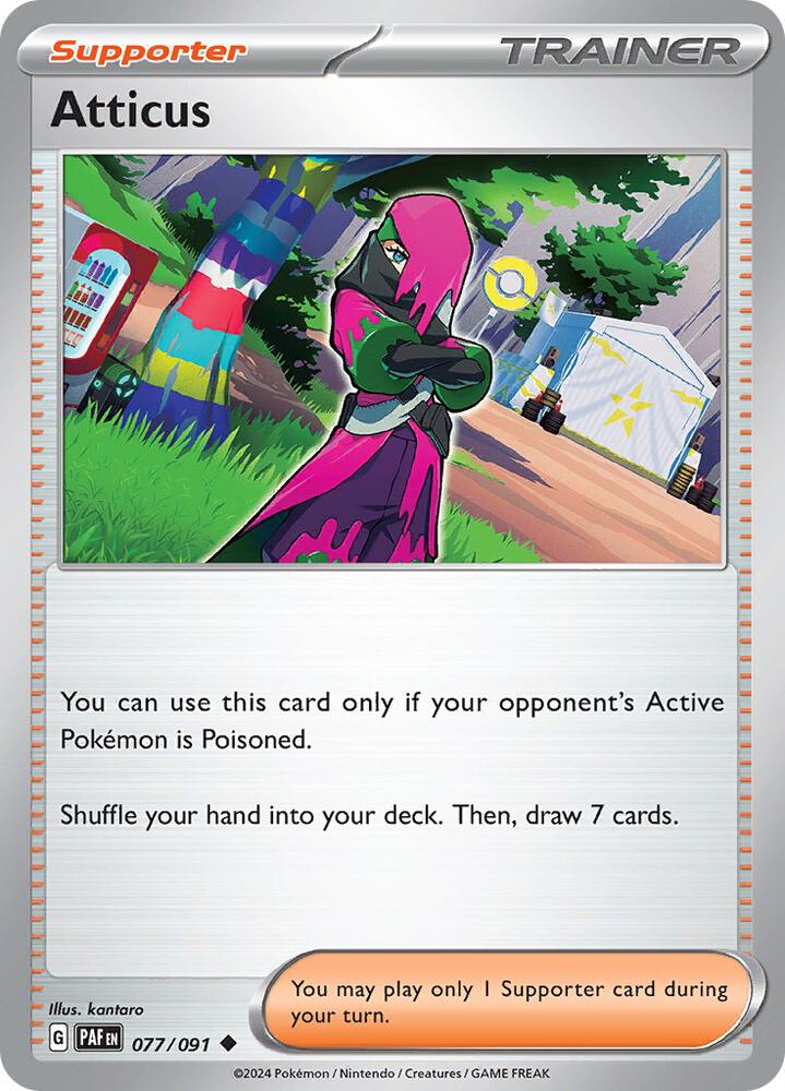 Atticus 077/091 (SV: Paldean Fates)  | Good Games Adelaide SA