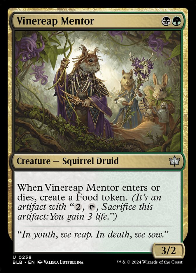 Vinereap Mentor 238 (Bloomburrow)  - Foil | Good Games Adelaide SA