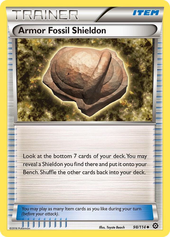 Armor Fossil Shieldon 98/114 (XY - Steam Siege)  | Good Games Adelaide SA