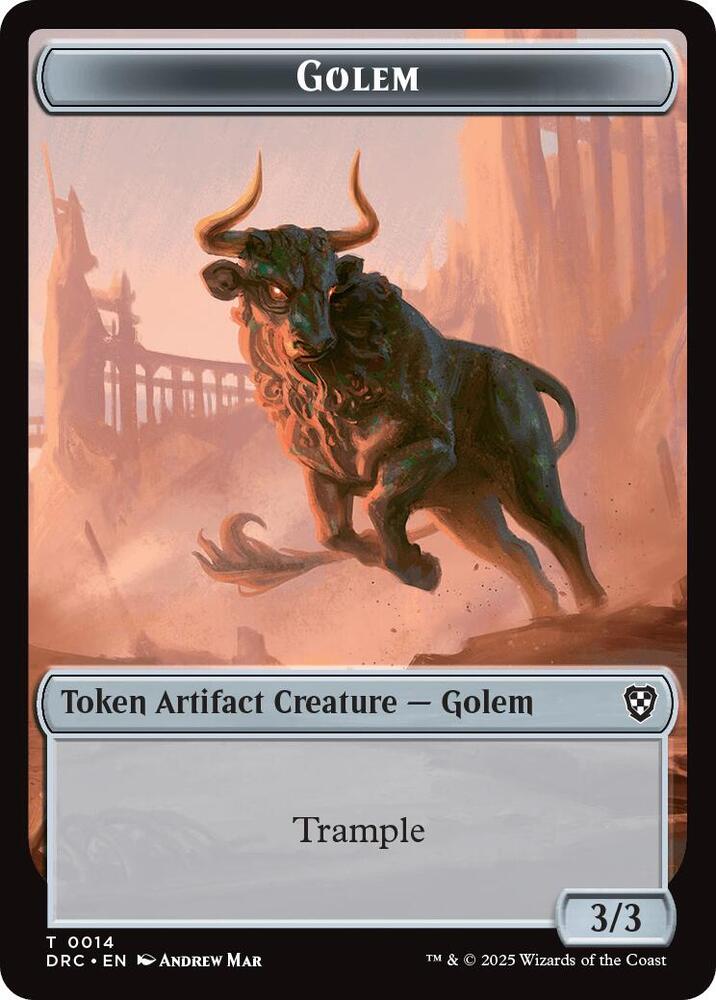 Golem 0014 Thopter 0010 Double Sided Token 14 // 10 (Commander: Aetherdrift)  | Good Games Adelaide SA