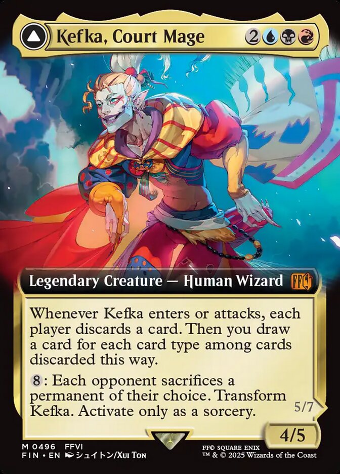 Kefka Court Mage Extended Art 496 (FINAL FANTASY)  - Extended Art Foil | Good Games Adelaide SA