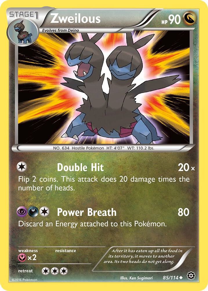 Zweilous 85/114 (XY - Steam Siege)  | Good Games Adelaide SA