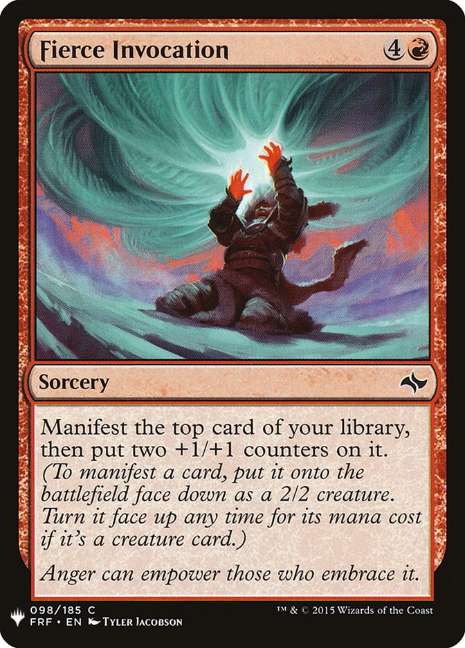 Fierce Invocation 98 (The List Reprints)  | Good Games Adelaide SA