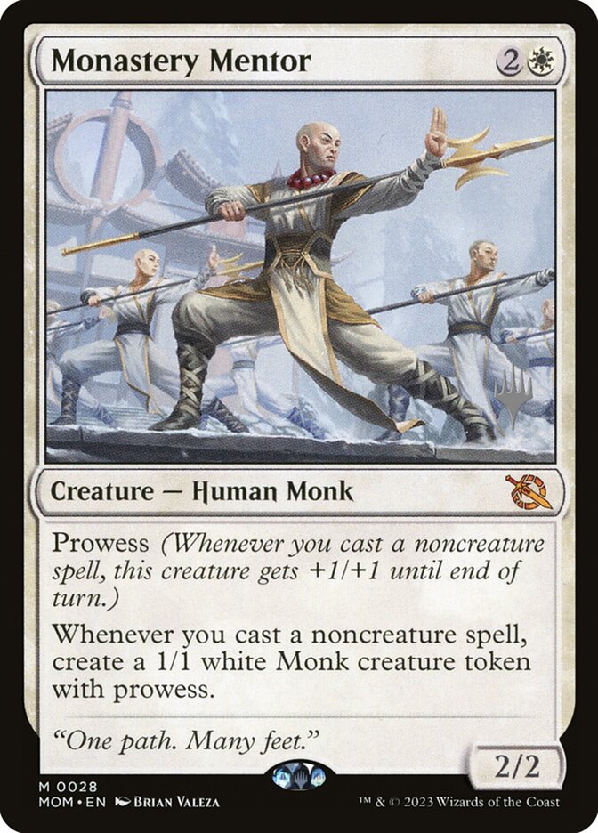 Monastery Mentor 28 (Promo Pack: March of the Machine)  - Foil | Good Games Adelaide SA