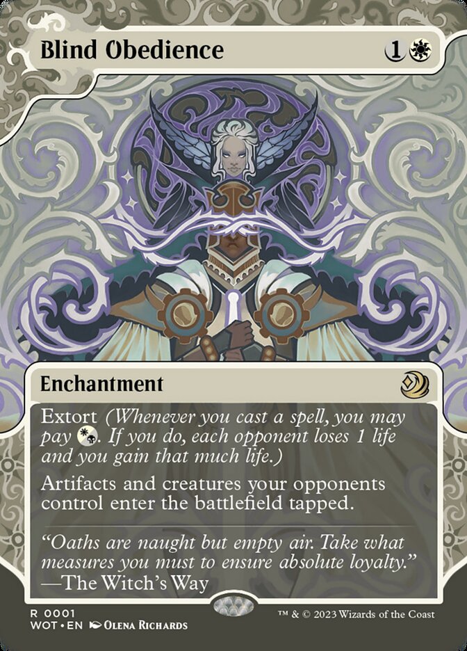 Blind Obedience 1 (Wilds of Eldraine: Enchanting Tales)  - Foil | Good Games Adelaide SA