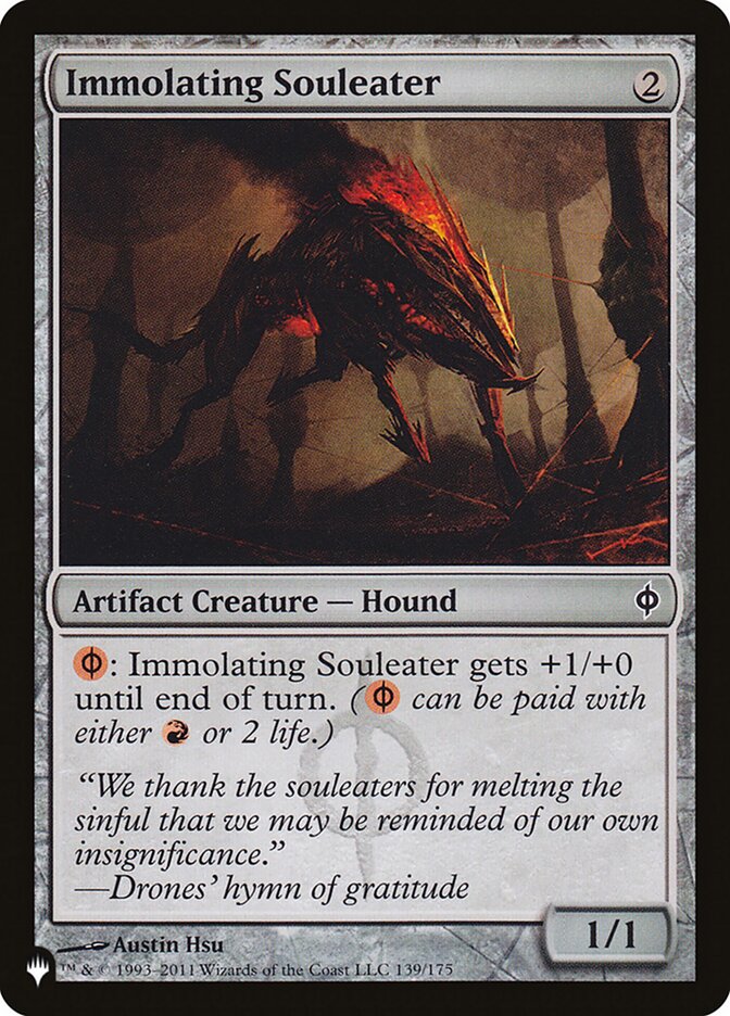 Immolating Souleater 139/175 (The List Reprints)  | Good Games Adelaide SA