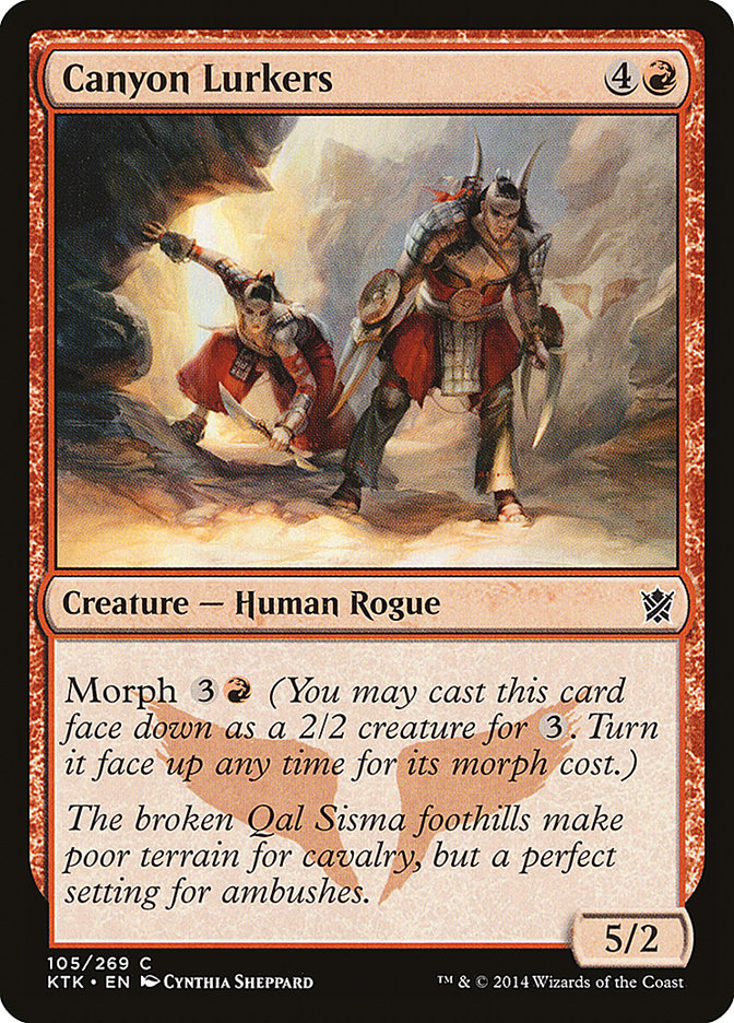 Canyon Lurkers 105 (Khans of Tarkir)  - Foil | Good Games Adelaide SA