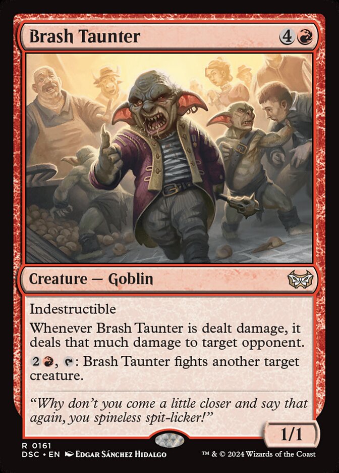 Brash Taunter 161 (Commander: Duskmourn: House of Horror)  | Good Games Adelaide SA