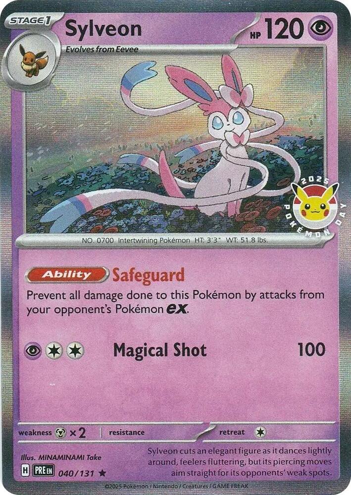 Sylveon Pokemon Day 040/131 (Miscellaneous Cards & Products)  - Holofoil | Good Games Adelaide SA