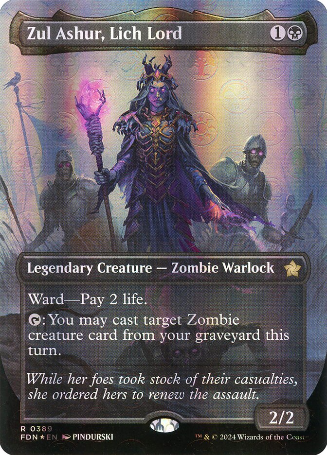 Zul Ashur, Lich Lord 389 (Foundations)  - Foil | Good Games Adelaide SA