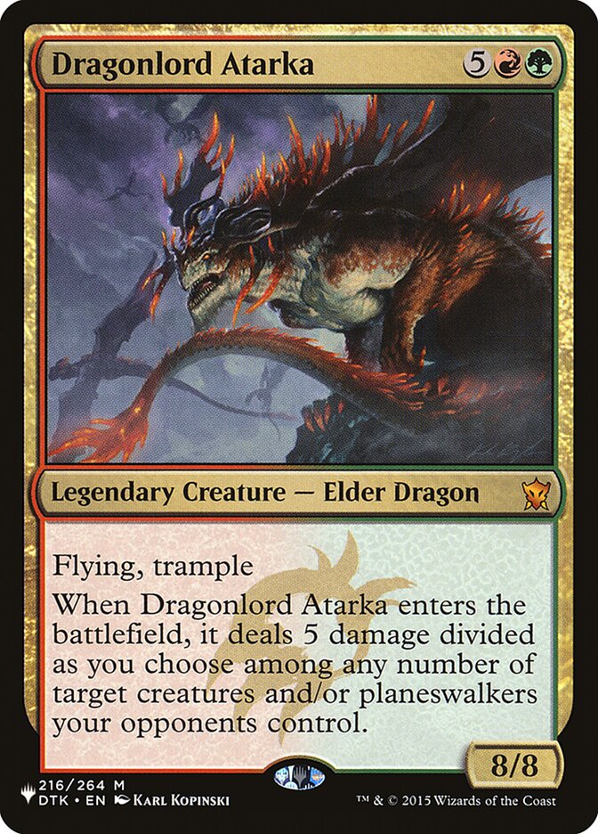 Dragonlord Atarka 216/264 (The List Reprints)  | Good Games Adelaide SA