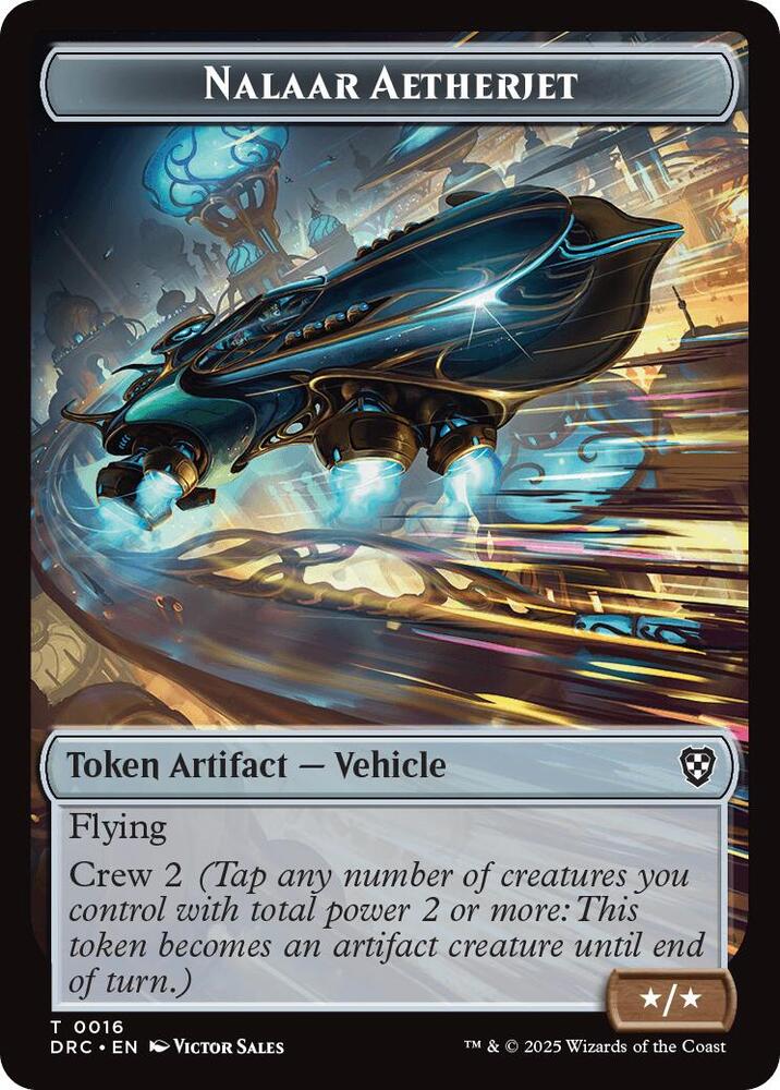 Nalaar Aetherjet Treasure Double Sided Token 16 // 11 (Commander: Aetherdrift)  | Good Games Adelaide SA
