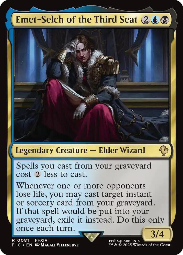 Emet-Selch of the Third Seat 81 (Commander: FINAL FANTASY)  - Foil | Good Games Adelaide SA