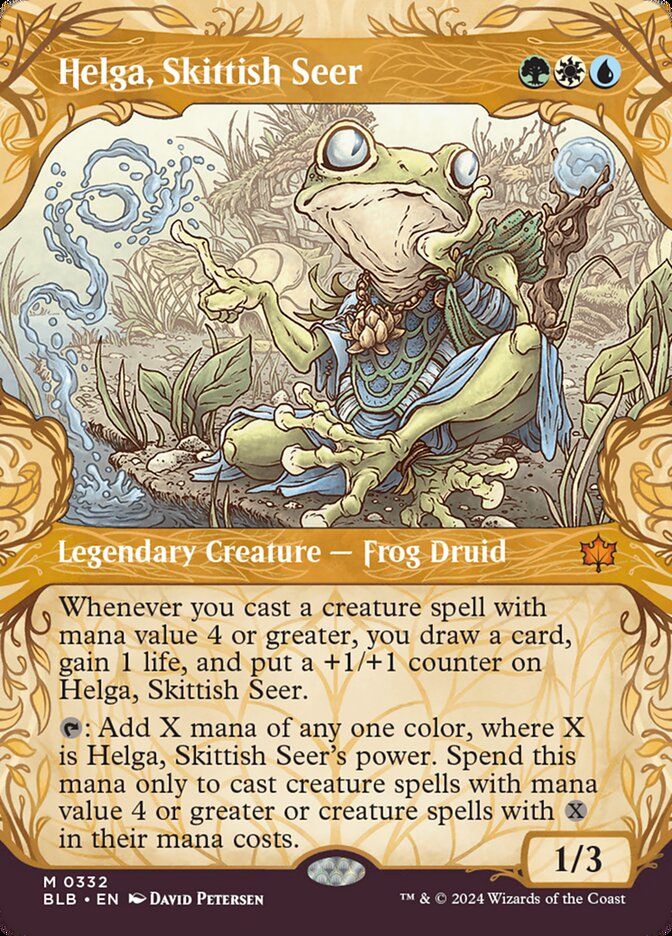 Helga Skittish Seer Showcase 332 (Bloomburrow)  | Good Games Adelaide SA