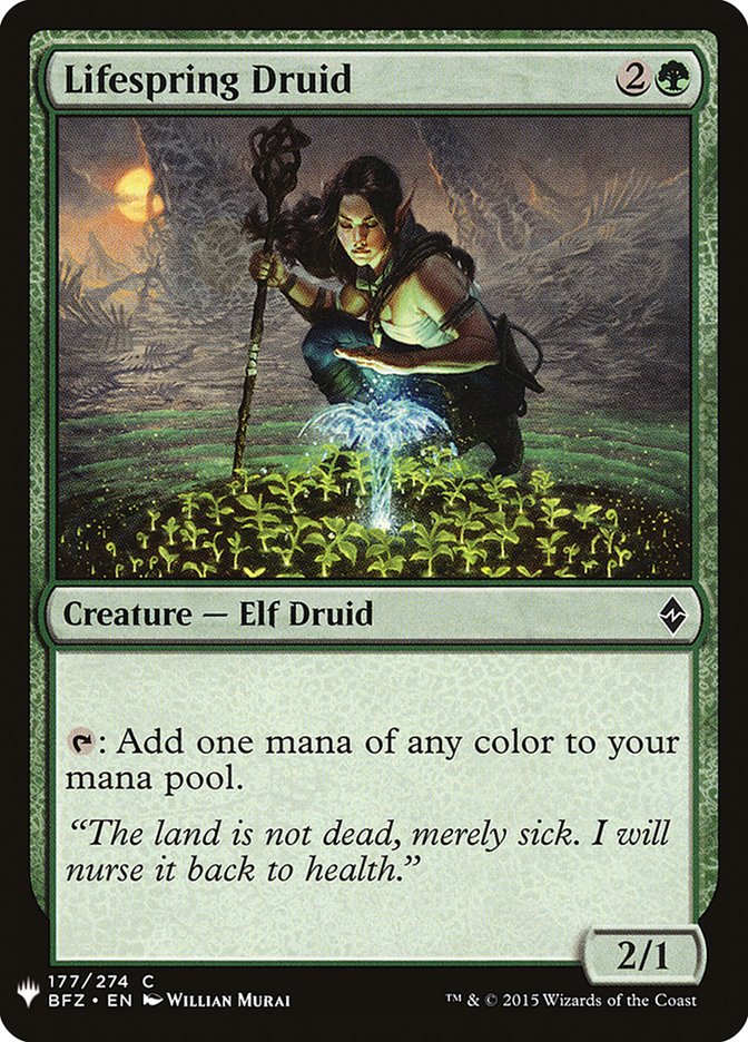 Lifespring Druid 177 (The List Reprints)  | Good Games Adelaide SA