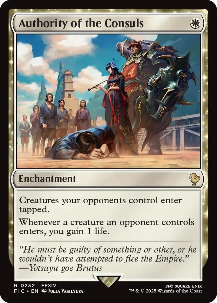 Authority of the Consuls 232 (Commander: FINAL FANTASY)  - Foil | Good Games Adelaide SA