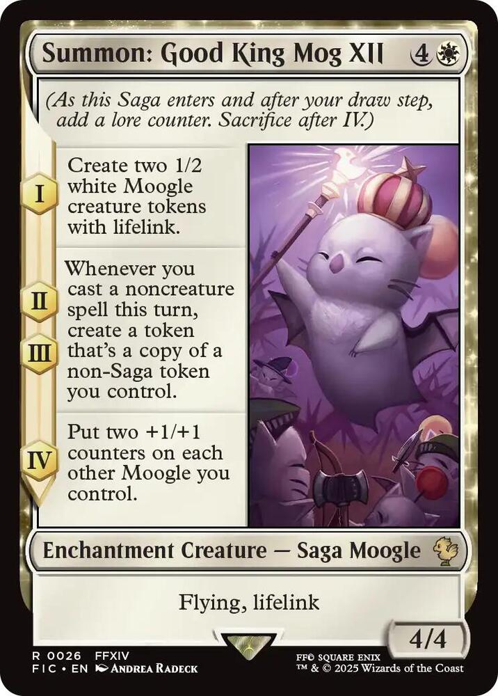 Summon: Good King Mog XII 26 (Commander: FINAL FANTASY)  - Foil | Good Games Adelaide SA