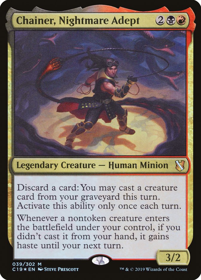 Chainer, Nightmare Adept 39 (Commander 2019)  - Foil | Good Games Adelaide SA