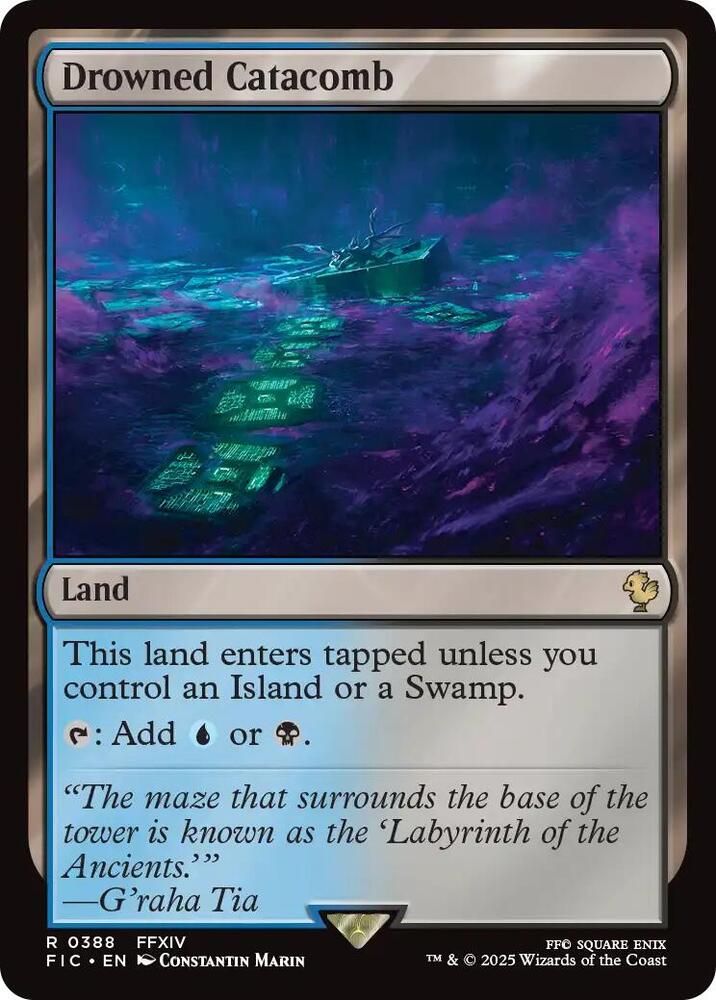 Drowned Catacomb Surge Foil 388 (Commander: FINAL FANTASY)  - Foil | Good Games Adelaide SA