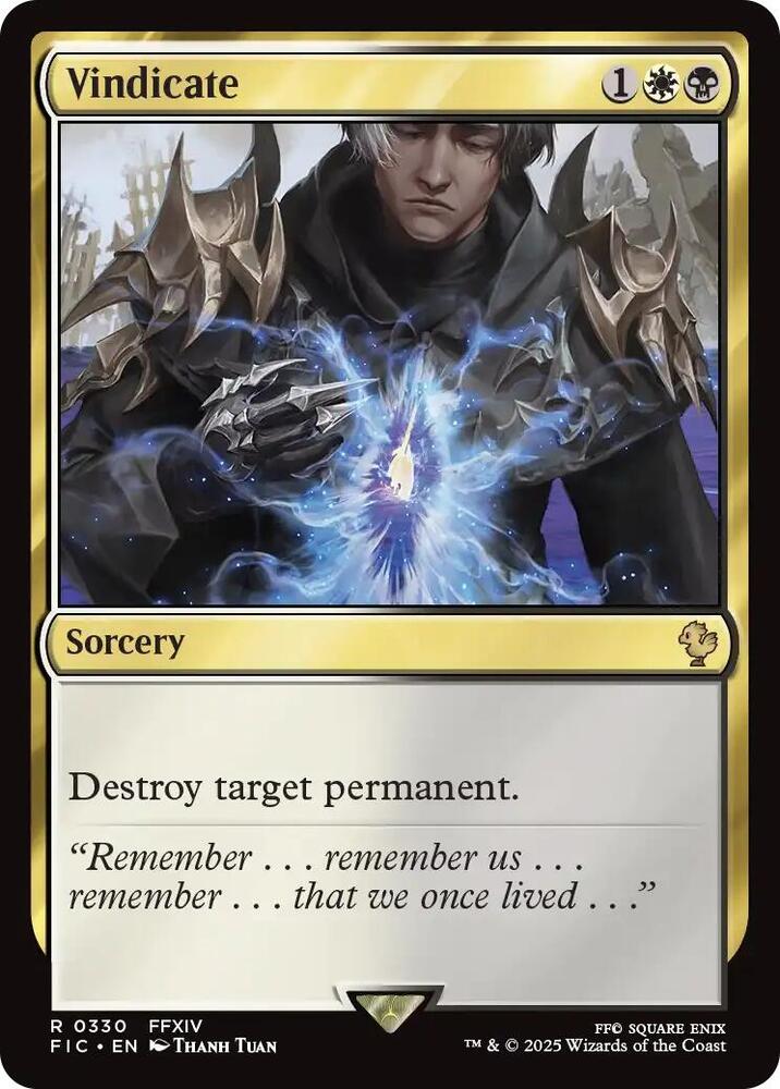 Vindicate 330 (Commander: FINAL FANTASY)  - Foil | Good Games Adelaide SA