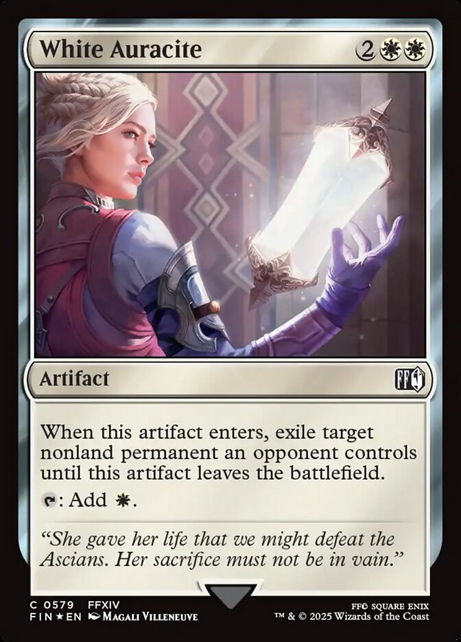 White Auracite 579 (FINAL FANTASY)  - Foil | Good Games Adelaide SA