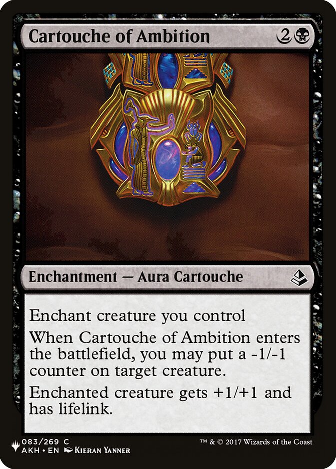 Cartouche of Ambition 083/269 (The List Reprints)  | Good Games Adelaide SA
