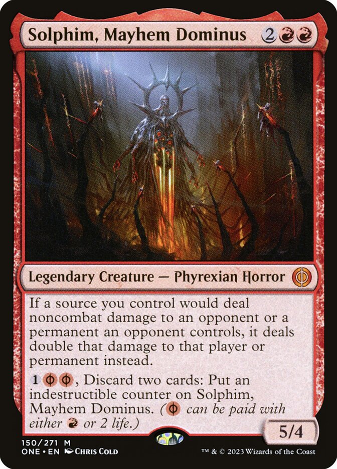 Solphim, Mayhem Dominus 150 (Phyrexia: All Will Be One)  - Foil | Good Games Adelaide SA