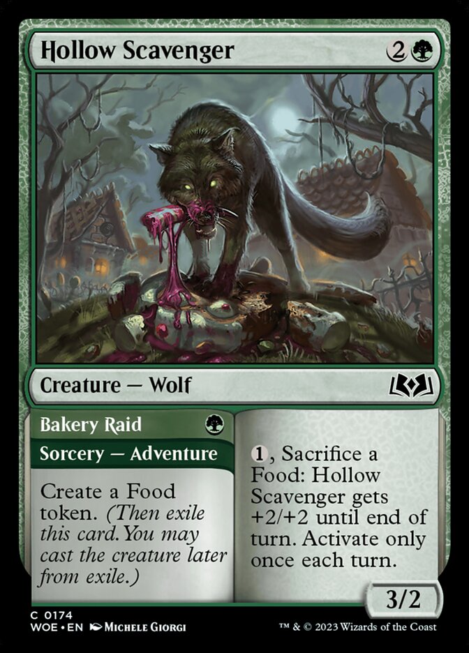 Hollow Scavenger // Bakery Raid 174 (Wilds of Eldraine)  - Foil | Good Games Adelaide SA