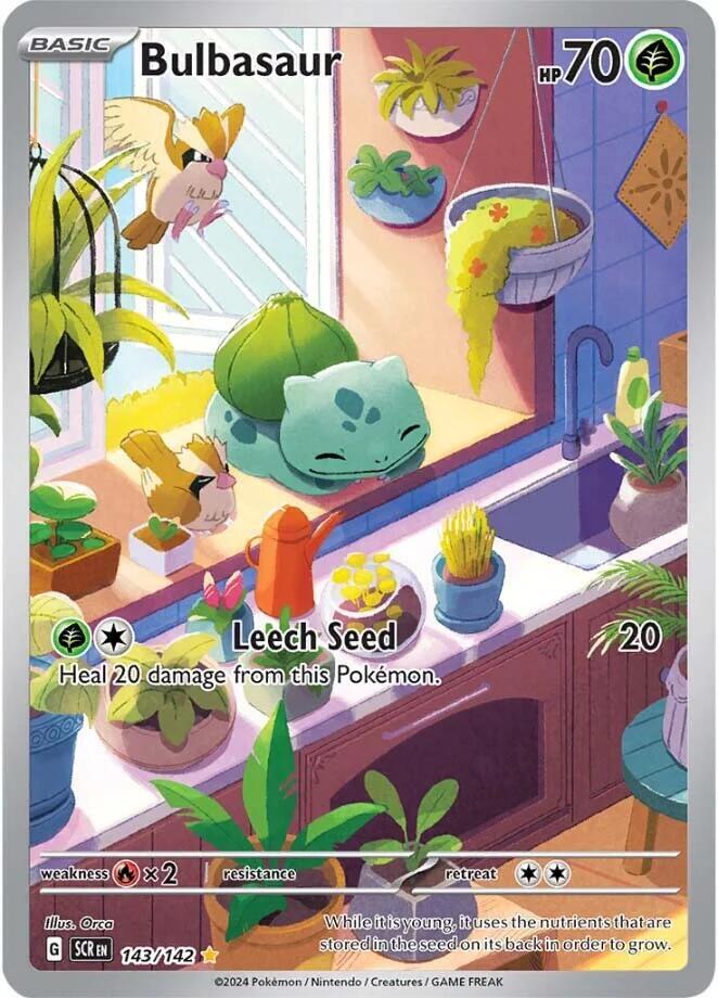 Bulbasaur 143/142 (SV07: Stellar Crown)  - Holofoil | Good Games Adelaide SA