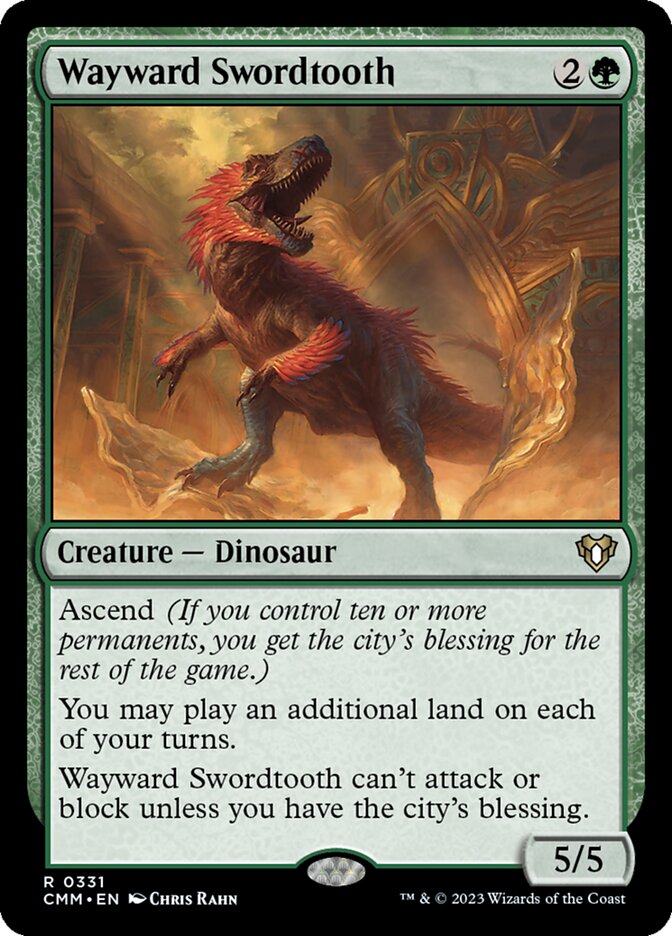 Wayward Swordtooth 331 (Commander Masters)  - Foil | Good Games Adelaide SA