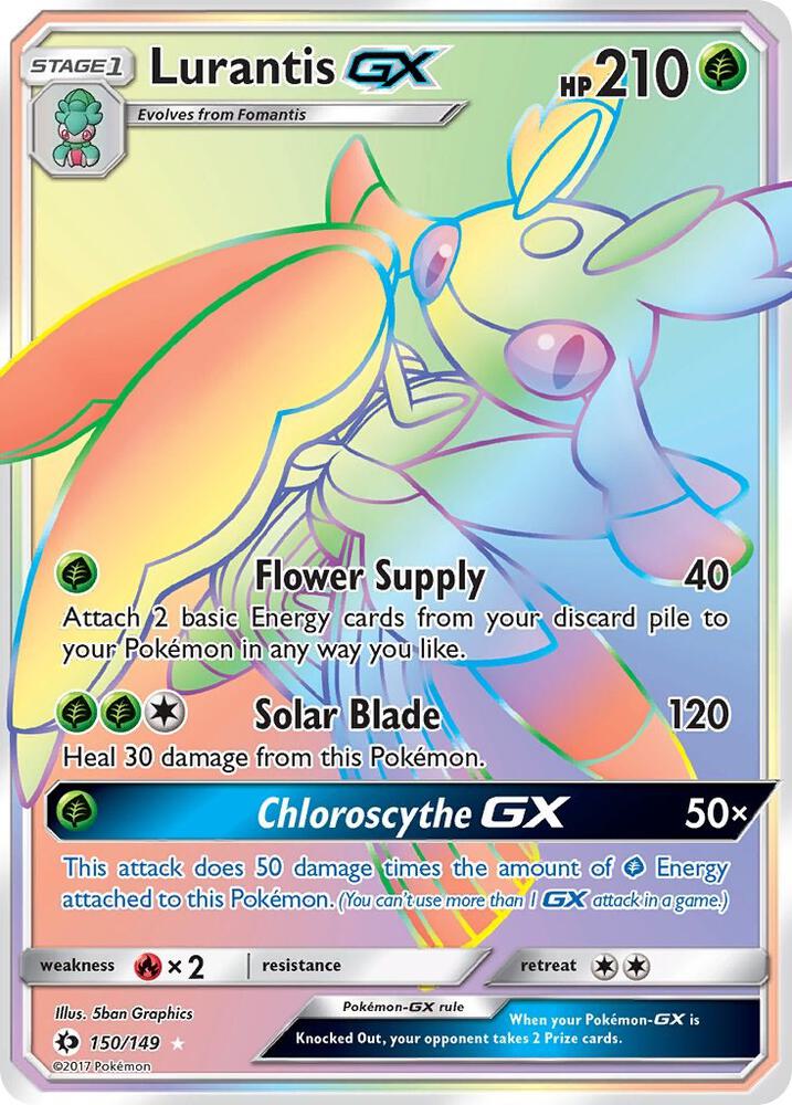 Lurantis GX Secret 150/149 (SM Base Set)  - Holofoil | Good Games Adelaide SA