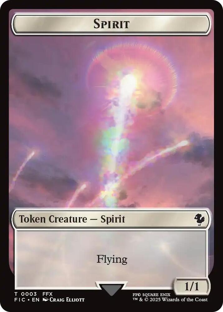 Spirit Hero 0027 Double Sided Token 3 // 27 (Commander: FINAL FANTASY)  - Foil | Good Games Adelaide SA