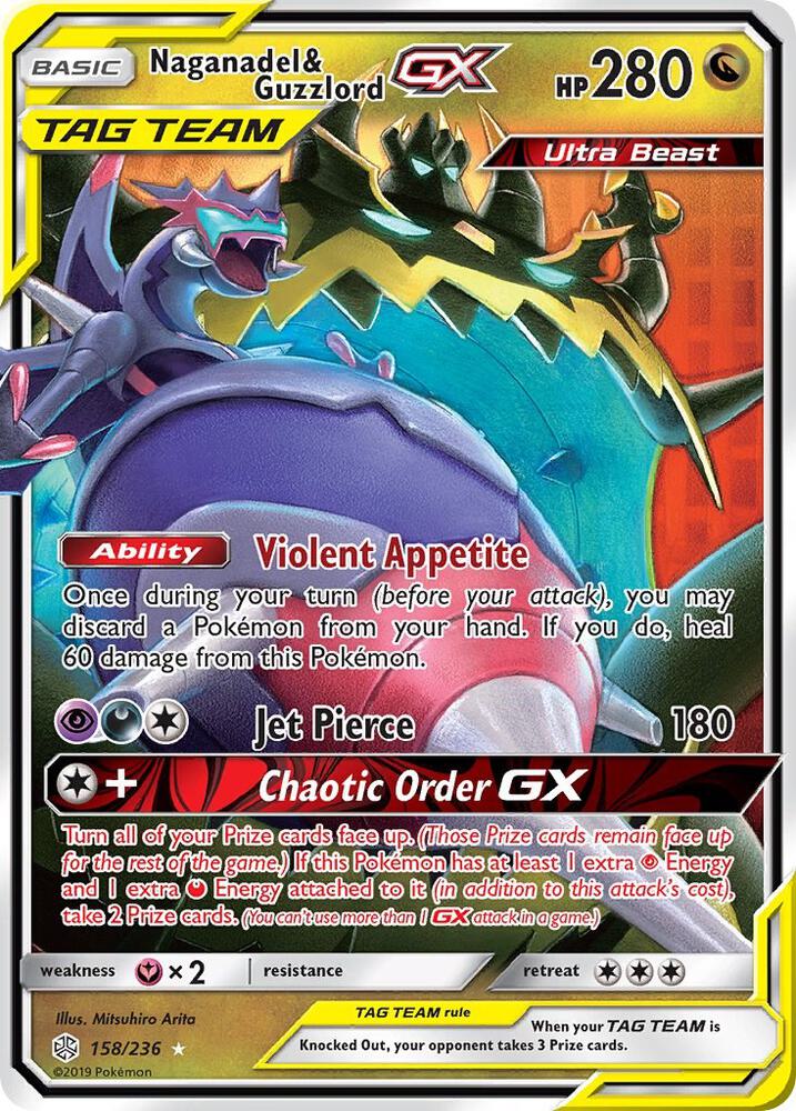 Naganadel and Guzzlord GX 158/236 (SM - Cosmic Eclipse)  - Holofoil | Good Games Adelaide SA