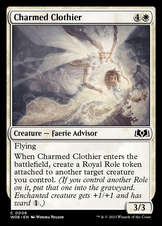 Charmed Clothier 6 (Wilds of Eldraine)  - Foil | Good Games Adelaide SA