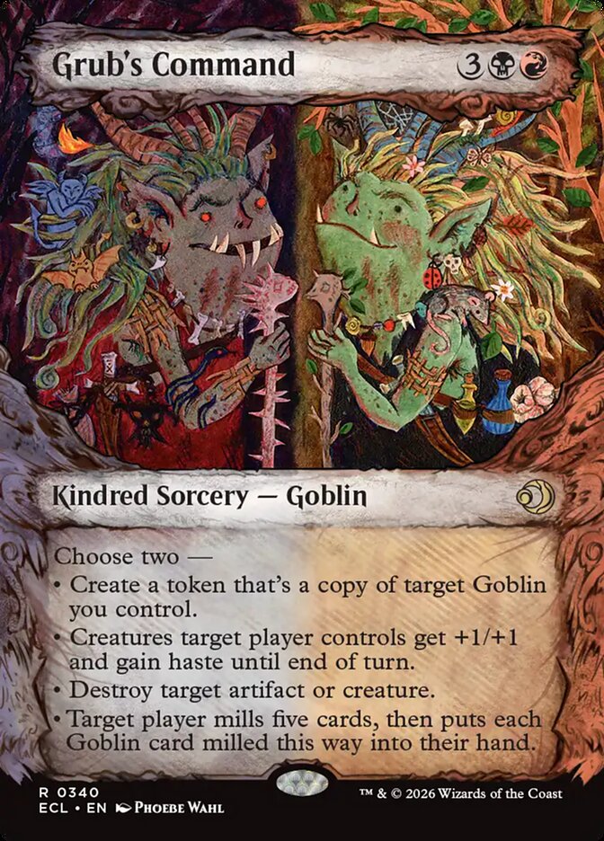 Grub's Command  340/408 (Lorwyn Eclipsed)  - Showcase Foil | Good Games Adelaide SA