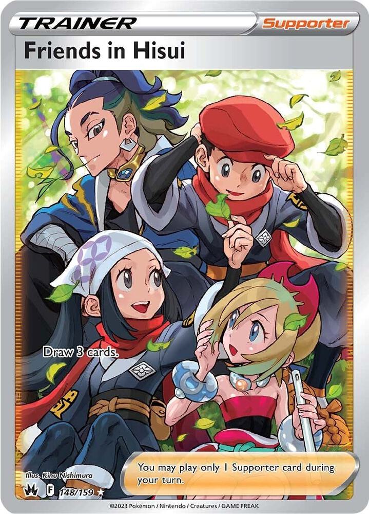 Friends in Hisui Full Art 148/159 (Crown Zenith)  - Holofoil | Good Games Adelaide SA