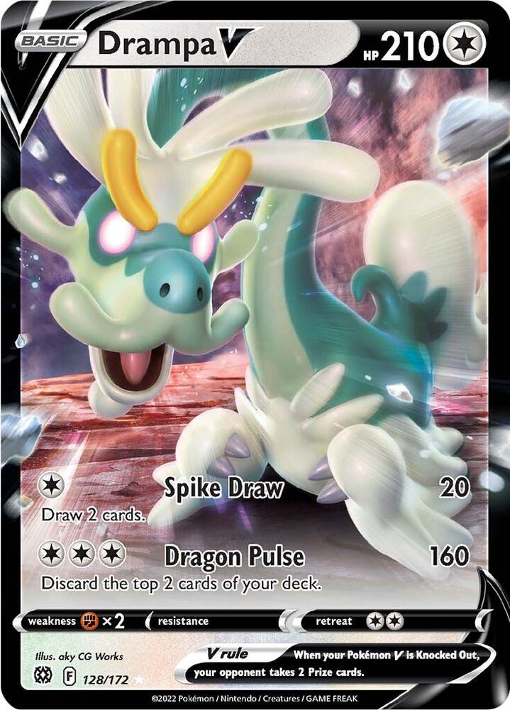 Drampa V 128/172 (SWSH09: Brilliant Stars)  - Holofoil | Good Games Adelaide SA