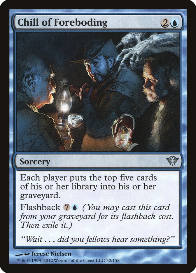 Chill of Foreboding 32 (Dark Ascension)  - Foil | Good Games Adelaide SA