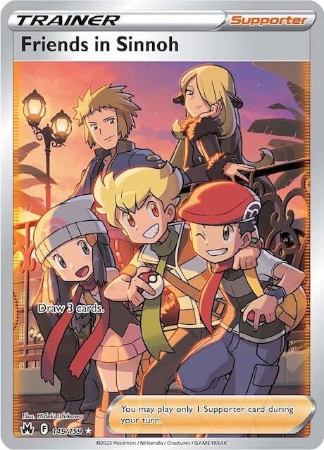 Friends in Sinnoh Full Art 149/159 (Crown Zenith)  - Holofoil | Good Games Adelaide SA